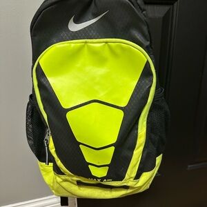 Nike Neon Yellow and Black Men's Backpack